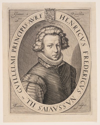 Frederik Hendrik, princ Oranžský od Jacob Matham