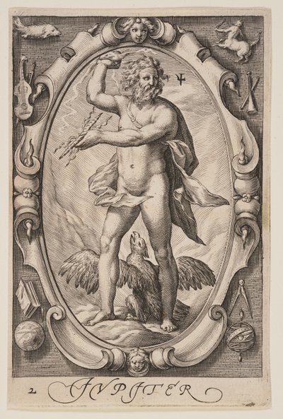 Jupiter, ze Sedmi planet od Jacob Matham