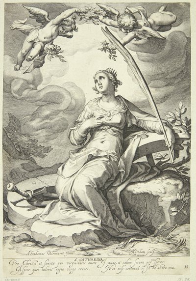 Katarina z Alexandrie od Jacob Matham