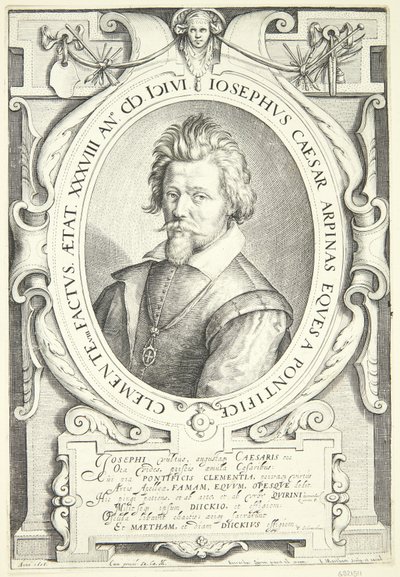 Portrét Giuseppe Cesariho od Jacob Matham