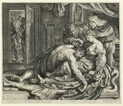 Samson a Dalila od Jacob Matham