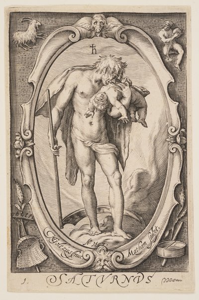 Saturnus (Saturn), ze Sedmi planet od Jacob Matham