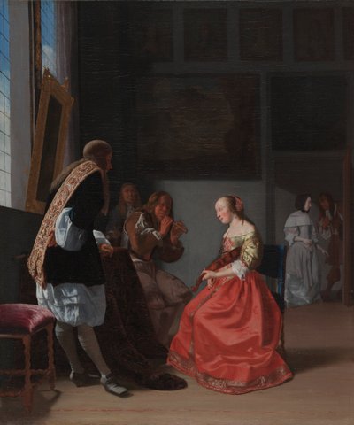 A Musical Company, c. 1668. od Jacob Lucasz Ochtervelt