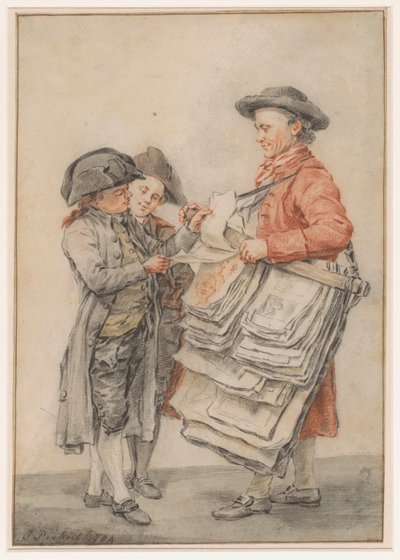 De prentverkoper od Jacob Perkois (signed by artist)