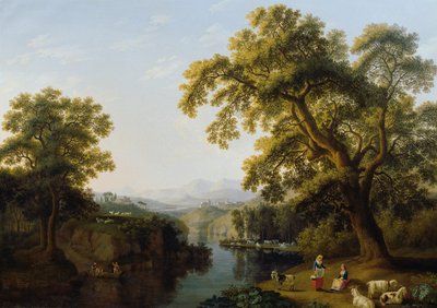 Údolí řeky Isernia nedaleko Neapole od Jacob Philipp Hackert
