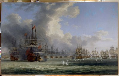 Bitva u Chesmy (Turecko). Začátek bojů 5. července 1770 (Bitva u Chesmy. Začátek boje 5. července 1770). Po vzpouře Orlova (1769) a předchůdci řecké války za nezávislost (1821-1829) bojovalo ruské loďstvo proti od Jacob Philippe Hackert