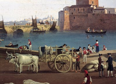 Pohled na přístav Trani, Philippe Hackert (1737-1807) od Jacob Philippe Hackert