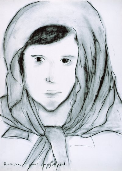 Rachsar, Kábul, Afghánistán, 2002 (uhlí na papíře) od Jacob Sutton