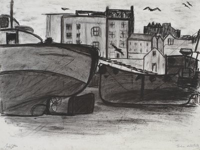 Tenby, 1994 (uhl na papíře) od Jacob Sutton