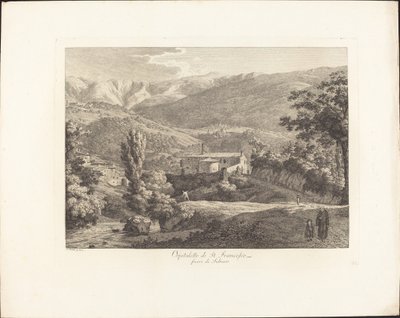 Ospitaletto di San Francesco, mimo Subiaco od Jacob Wilhelm Mechau