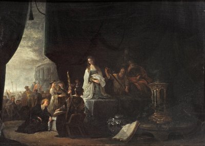 Oběť Jeftovy dcery (olej na desce) od Jacob Willemsz de (c.1630 after 1675) Wet