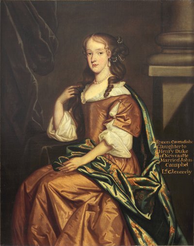 Lady Frances Cavendish, Lady Glenorchy od Jacob circle of Huysmans