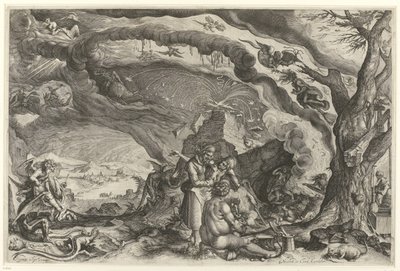 Čarodějnický sabat od Jacob de Gheyn (II) (attributed to workshop of)