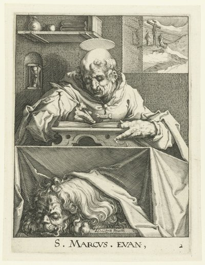 Evangelista Marek Čtyři evangelisté (název série) od Jacob de Gheyn (II) (workshop of)