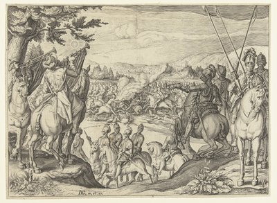 jezdecký souboj Jezdecká škola (název seriálu) od Jacob de Gheyn (II) (workshop of)
