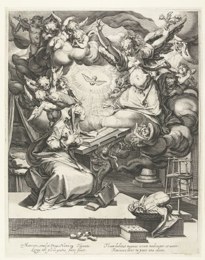 Zvěstování od Jacob de Gheyn (II)