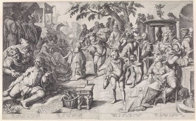 Marnotratný syn rozhazuje své peníze od Jacob de Gheyn (II)