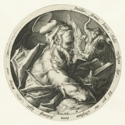 Evangelista Lukáš Čtyři evangelisté (název série) od Jacob de Gheyn (II)