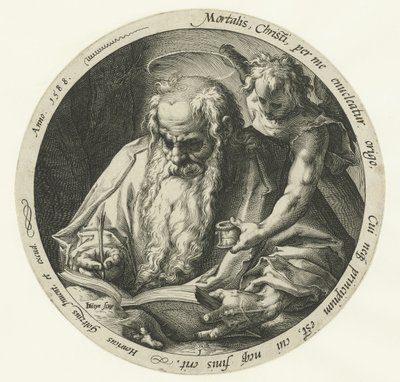 Evangelista Mattheus Čtyři evangelisté (název série) od Jacob de Gheyn (II)