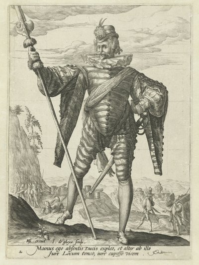 podplukovník Důstojníci a vojáci (název série) od Jacob de Gheyn (II)