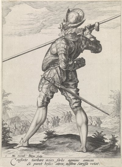 Pieker Důstojníci a vojáci (název série) od Jacob de Gheyn (II)