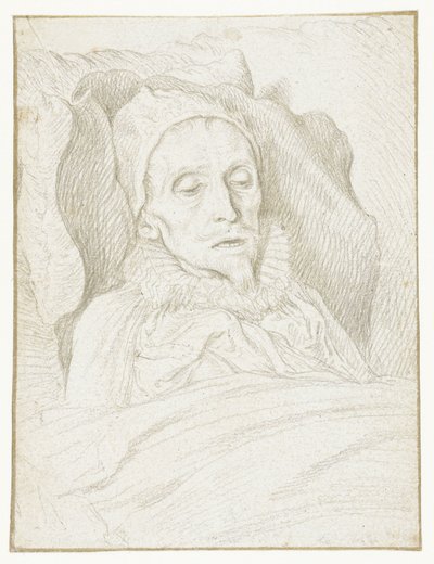 Portrét prince Maurice na smrtelné posteli od Jacob de Gheyn (II)