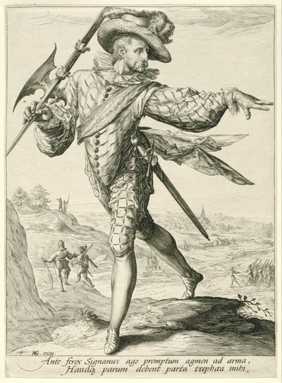 Seržant Důstojníci a vojáci (název série) od Jacob de Gheyn (II)