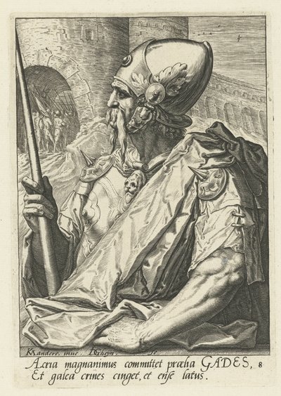 Předek Gad Předkové Izraele (název série) Dvanáct synů Jákobových (název série) od Jacob de Gheyn (II)