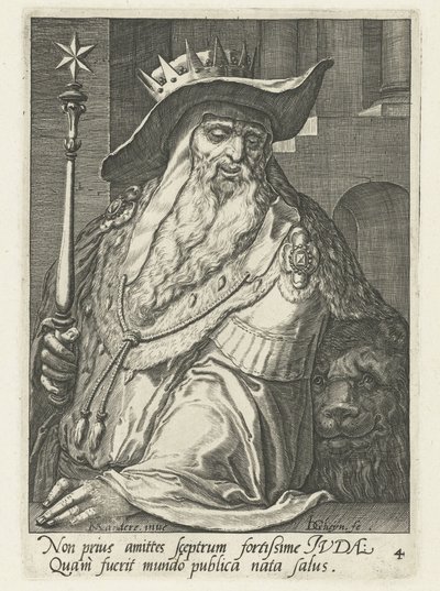 Předek Juda Předkové Izraele (název série) Dvanáct synů Jákobových (název série) od Jacob de Gheyn (II)