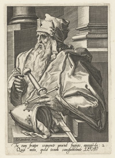 Předek Levi Předkové Izraele (název série) Dvanáct synů Jákobových (název série) od Jacob de Gheyn (II)