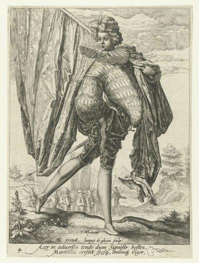 prapor Důstojníci a vojáci (název série) od Jacob de Gheyn (II)