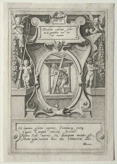 Sada Passion:  Titulní strana od Jacob de Gheyn II