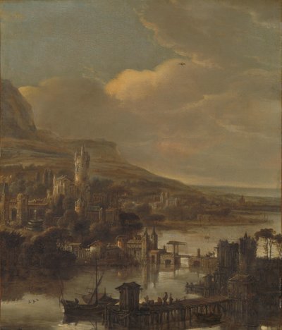 Výhled na řeku od Jacob de Wet (I) (attributed to)
