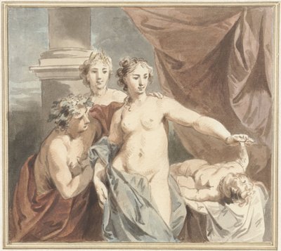 Ceres, Venuše, Bakchus a spící Amor od Jacob de Wit