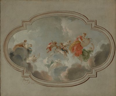 Flora and Zephyr, 1743. od Jacob de Wit
