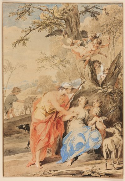 Jupiter a Mnemosyne od Jacob de Wit