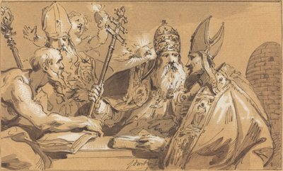 Čtyři otcové církve od Jacob de Wit
