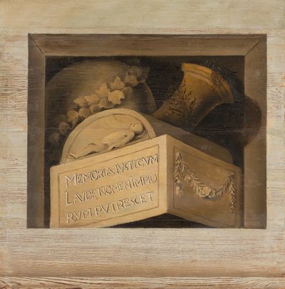 Hrob s nápisem od Jacob van Campen