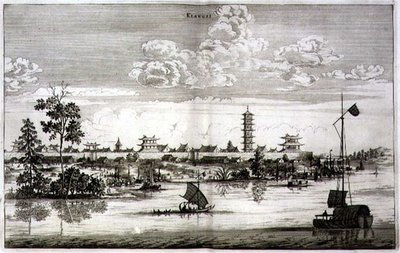 Kiangsi, z účtu nizozemského velvyslanectví v Číně od Jacob van Meurs