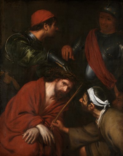 Kristus korunovaný trním (olej na plátně) od Jacob van Oost