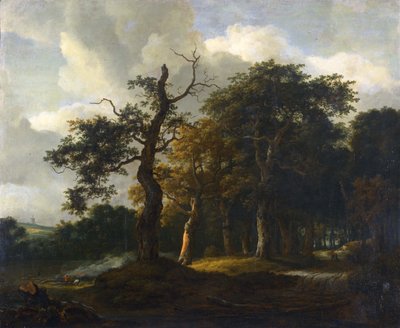 Cesta dubovým lesem od Jacob van Ruisdael