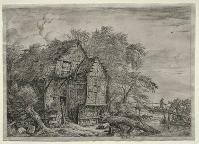 Malý most. od Jacob van Ruisdael