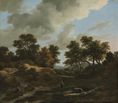 Zalesněná a kopcovitá krajina od Jacob van Ruisdael