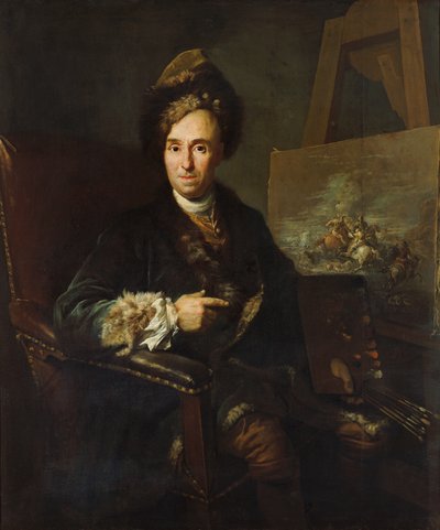 Bitevní malíř Ignace-Jacques Parrocel od Jacob van Schuppen