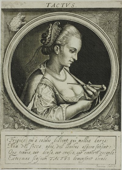 Pocit, pátý talíř z knihy Pět smyslů od Jacob van der Heyden