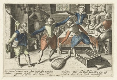 Studentenfeest Šampion ikonografických vtipů mezi studenty (...) (název seriálu) od Jacob van der Heyden