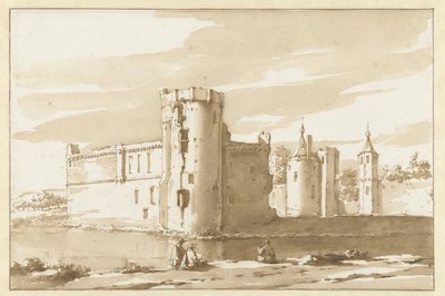 Pohled na hrad St. Aldegonde ve West-Souburg od Jacob van der Ulft (attributed to)