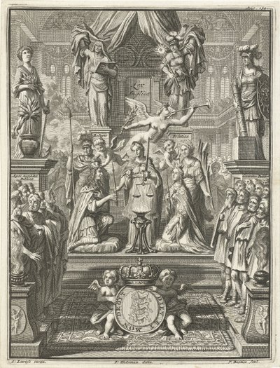 Korunovace Viléma III. a Marie Stuartovny, 1689 od Jacobus Baptist