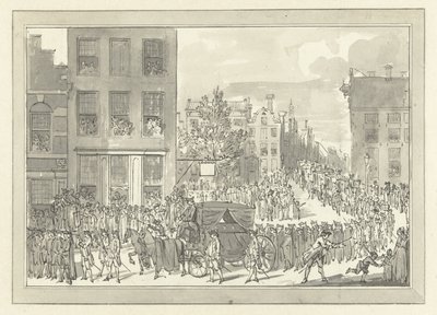 Pohřeb barona Woltera Jana Gerrita Bentincka v Amsterdamu, 28. srpna 1781 od Jacobus Buys