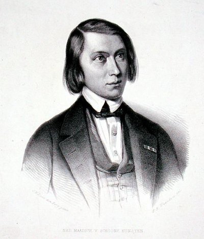Portrét Josephus Hermanus Verhulst (1816-91) (rytina) od Jacobus Everardus Josephus van den (after) Berg
